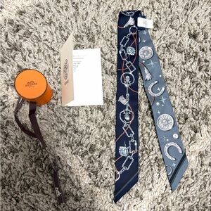 Hermes Navy & Grey Twilly